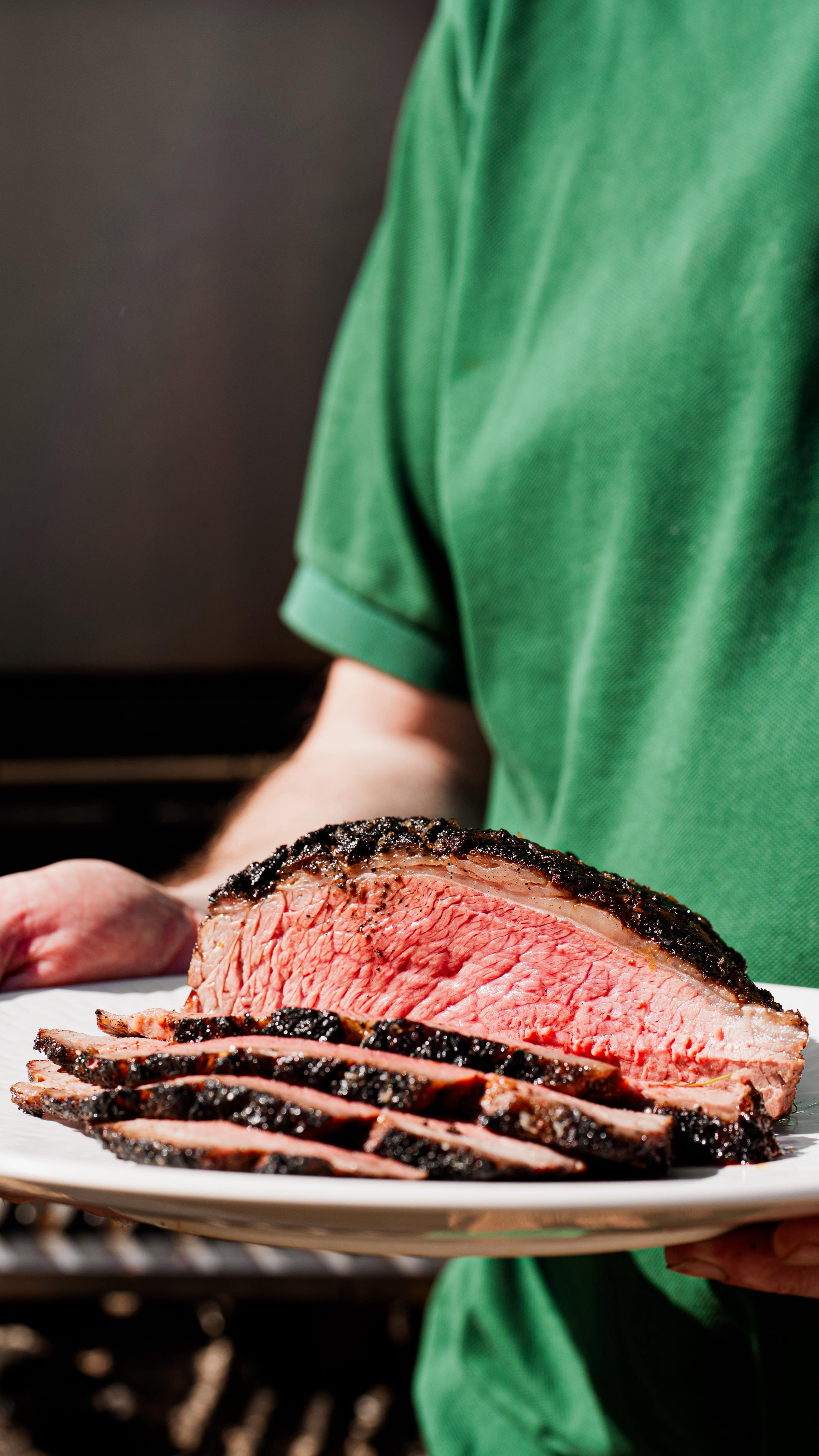 Dry-aged beef, freshly carved