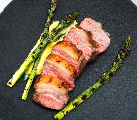 How to Cook Rump of Lamb with Aioli & Charred Asparagus