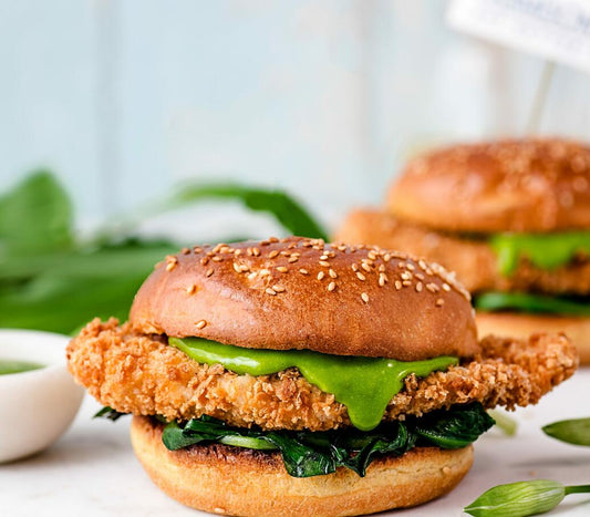 How To Make a Chicken Schnitzel Sandwich With Wild Garlic Mayo