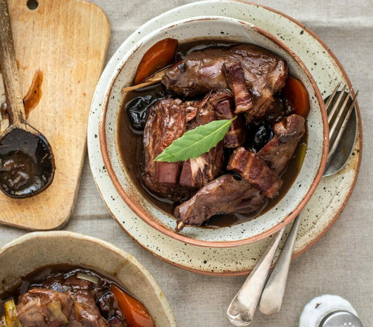 How To Cook Rabbit, Red Wine and Prune Casserole