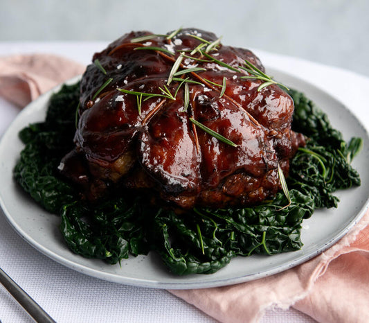 How To Pot Roast Easter Lamb Cushion With Redcurrant and English Mustard Glaze
