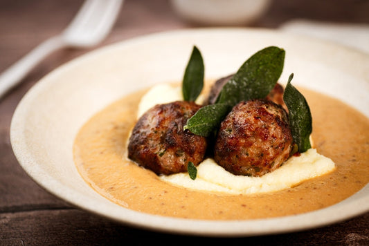 How To Cook Nidderdale pork sausage with roasted onion sauce